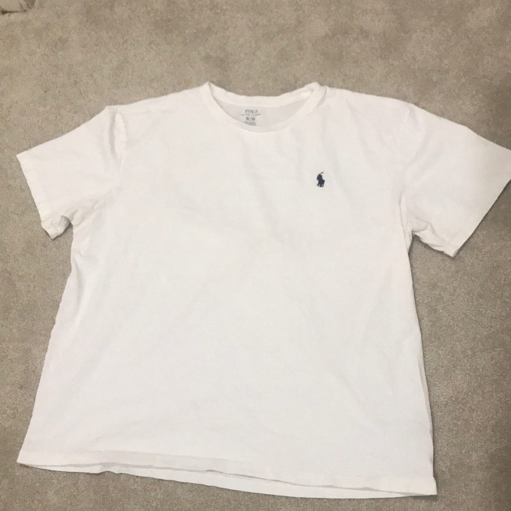 Polo by RL short sleeve crew cut tee, white!